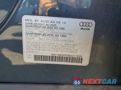 Zdjęcie 12 z 12 samochodu: 2011 AUDI Q5 PRESTIGE VIN:WA1WKAFP9BA011620 - miniatura