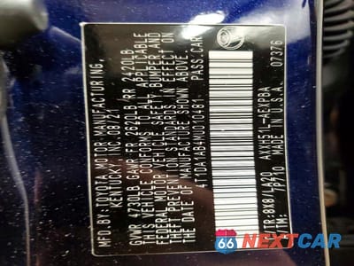 Zdjęcie 12 z 12 samochodu: 2021 TOYOTA AVALON LIMITED VIN:4T1DA1AB4MU010481 - miniatura
