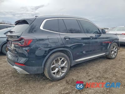 Trzecie zdjęcie samochodu z tyłu: 2023 BMW X3 XDRIVE30I VIN:5UX53DP04P9R86180 - miniatura
