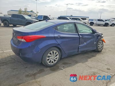 Trzecie zdjęcie samochodu z tyłu: 2012 HYUNDAI ELANTRA GLS VIN:5NPDH4AE1CH091444 - miniatura