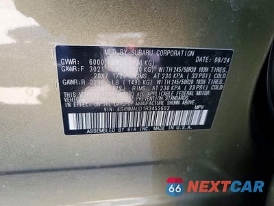 Zdjęcie 13 z 13 samochodu: 2024 SUBARU ASCENT LIMITED VIN:4S4WMAUD1R3453603 - miniatura