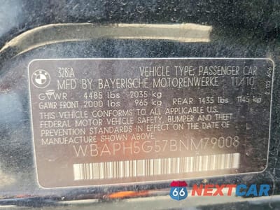 Zdjęcie 12 z 12 samochodu: 2011 BMW 328 I SULEV VIN:WBAPH5G57BNM79008 - miniatura