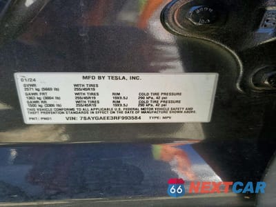 Zdjęcie 13 z 13 samochodu: 2024 TESLA MODEL Y VIN:7SAYGAEE3RF993584 - miniatura
