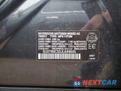 Zdjęcie 13 z 13 samochodu: 2018 BMW X3 XDRIVE30I VIN:5UXTR9C50JLA44645 - miniatura
