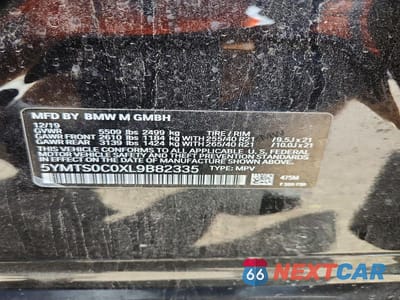 Zdjęcie 13 z 13 samochodu: 2020 BMW X3 M COMPETITION VIN:5YMTS0C0XL9B82335 - miniatura