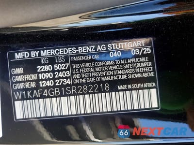 Zdjęcie 12 z 12 samochodu: 2025 MERCEDES-BENZ C 300 VIN:W1KAF4GB1SR282218 - miniatura