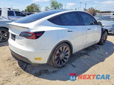 Trzecie zdjęcie samochodu z tyłu: 2022 TESLA MODEL Y VIN:7SAYGDEF0NF397305 - miniatura