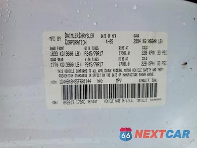 Zdjęcie 13 z 13 samochodu: 2005 DODGE DURANGO VIN:1D4HB48N95F601144 - miniatura