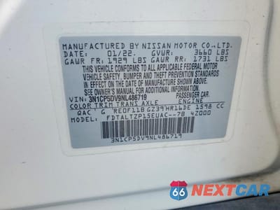 Zdjęcie 12 z 12 samochodu: 2022 NISSAN KICKS SR VIN:3N1CP5DV9NL486719 - miniatura