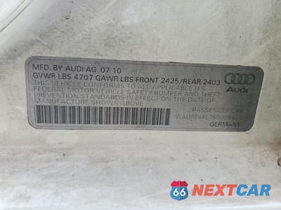 Zdjęcie 12 z 12 samochodu: 2011 AUDI A4 PREMIUM VIN:WAUAFAFL1BN008606 - miniatura