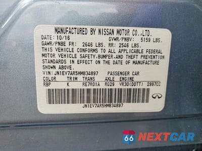 Zdjęcie 13 z 13 samochodu: 2017 INFINITI Q50 3.0T PREMIUM VIN:JN1EV7AR5HM834897 - miniatura