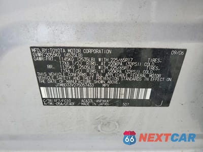 Zdjęcie 13 z 13 samochodu: 2007 TOYOTA RAV4 BASE VIN:JTMBD33V275057433 - miniatura