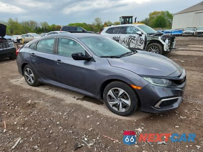 Czwarte zdjęcie samochodu z boku: 2019 HONDA CIVIC LX VIN:2HGFC2F6XKH566739 - miniatura
