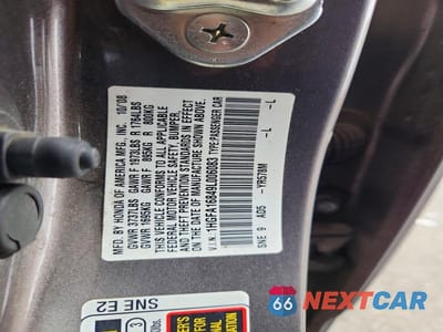 Zdjęcie 12 z 12 samochodu: 2009 HONDA CIVIC EX VIN:1HGFA16849L006083 - miniatura