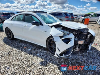 Czwarte zdjęcie samochodu z boku: 2021 MERCEDES-BENZ CLA 45 AMG VIN:W1K5J5DB4MN188807 - miniatura