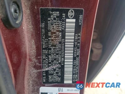 Zdjęcie 12 z 12 samochodu: 2013 TOYOTA AVALON XLE TOURING VIN:4T1BK1EB2DU004726 - miniatura