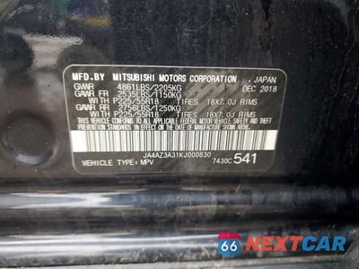 Zdjęcie 13 z 13 samochodu: 2019 MITSUBISHI OUTLANDER SE VIN:JA4AZ3A31KJ000830 - miniatura