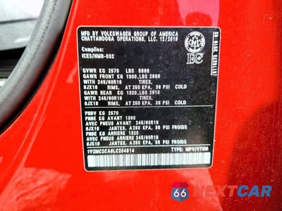 Zdjęcie 14 z 14 samochodu: 2020 VOLKSWAGEN ATLAS CROSS SPORT SEL VIN:1V2MC2CA6LC204814 - miniatura
