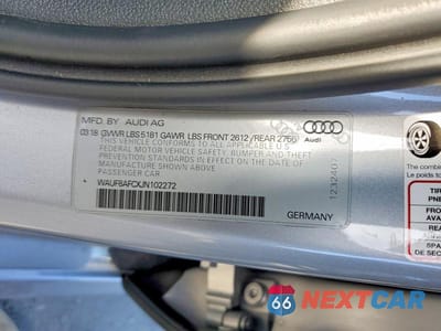 Zdjęcie 12 z 12 samochodu: 2018 AUDI A6 PREMIUM VIN:WAUF8AFCXJN102272 - miniatura