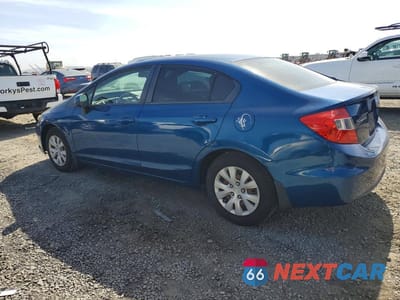 Drugie zdjęcie samochodu z przodu: 2012 HONDA CIVIC LX VIN:2HGFB2F57CH585924 - miniatura