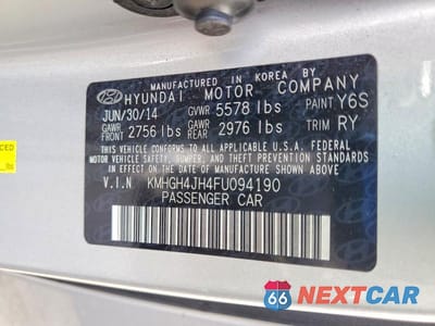 Zdjęcie 12 z 12 samochodu: 2015 HYUNDAI EQUUS SIGNATURE VIN:KMHGH4JH4FU094190 - miniatura