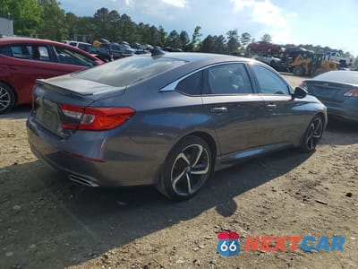 Trzecie zdjęcie samochodu z tyłu: 2020 HONDA ACCORD SPORT VIN:1HGCV1F33LA157043 - miniatura