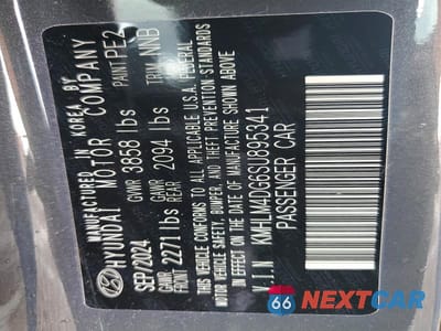 Zdjęcie 13 z 13 samochodu: 2025 HYUNDAI ELANTRA SEL SPORT VIN:KMHLM4DG6SU895341 - miniatura