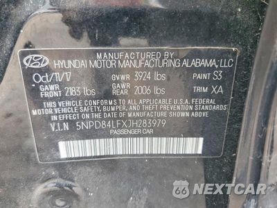 Zdjęcie 12 z 12 samochodu: 2018 HYUNDAI ELANTRA SEL VIN:5NPD84LFXJH283979 - miniatura