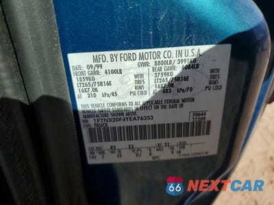 Zdjęcie 12 z 12 samochodu: 2000 FORD F250 SUPER DUTY VIN:1FTNX20F4YEA76353 - miniatura