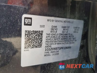 Zdjęcie 12 z 12 samochodu: 2023 CHEVROLET MALIBU LT VIN:1G1ZD5ST1PF136895 - miniatura