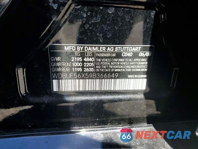 Zdjęcie 13 z 13 samochodu: 2009 MERCEDES-BENZ E 350 VIN:WDBUF56X59B366649 - miniatura
