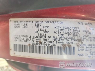 Zdjęcie 13 z 13 samochodu: 2001 TOYOTA 4RUNNER VIN:JT3GN86R9Y0144036 - miniatura