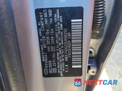 Zdjęcie 12 z 12 samochodu: 2025 HYUNDAI ELANTRA LIMITED VIN:KMHLP4DG2SU958250 - miniatura