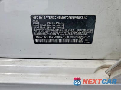 Zdjęcie 12 z 12 samochodu: 2021 BMW 330I VIN:3MW5R1J0XM8B67068 - miniatura