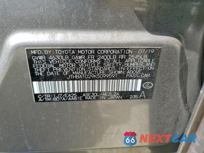 Zdjęcie 12 z 12 samochodu: 2019 LEXUS IS 300 VIN:JTHBA1D29K5099591 - miniatura