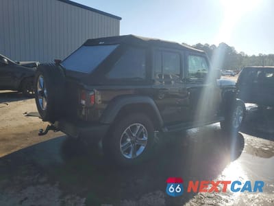 Trzecie zdjęcie samochodu z tyłu: 2020 JEEP WRANGLER UNLIMITED SPORT VIN:1C4HJXDN4LW268632 - miniatura