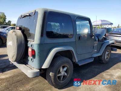 Trzecie zdjęcie samochodu z tyłu: 2000 JEEP WRANGLER / TJ SPORT VIN:1J4FA49S9YP721689 - miniatura