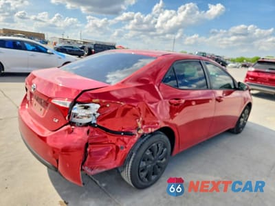 Trzecie zdjęcie samochodu z tyłu: 2016 TOYOTA COROLLA LE VIN:2T1BURHE7GC690797 - miniatura