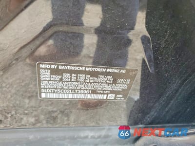 Zdjęcie 12 z 12 samochodu: 2020 BMW X3 XDRIVE30I VIN:5UXTY5C02LLT36961 - miniatura