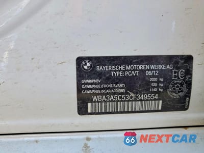 Zdjęcie 12 z 12 samochodu: 2012 BMW 328 I VIN:WBA3A5C53CF349554 - miniatura