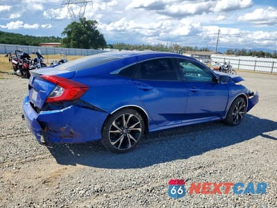 Trzecie zdjęcie samochodu z tyłu: 2020 HONDA CIVIC SPORT VIN:2HGFC2F80LH545921 - miniatura