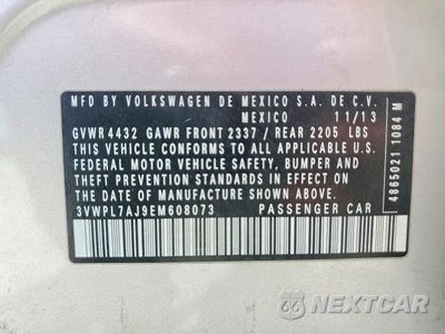 Zdjęcie 13 z 13 samochodu: 2014 VOLKSWAGEN JETTA TDI VIN:3VWPL7AJ9EM608073 - miniatura