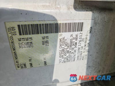 Zdjęcie 12 z 12 samochodu: 2009 NISSAN ALTIMA 3.5 SE VIN:1N4BL21E99C176312 - miniatura