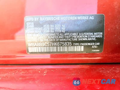 Zdjęcie 12 z 12 samochodu: 2017 BMW 330 I VIN:WBA8B9C57HK675835 - miniatura