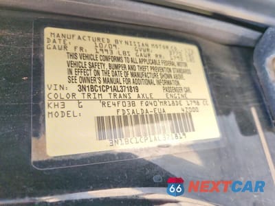 Zdjęcie 12 z 12 samochodu: 2010 NISSAN VERSA 1.8 S VIN:3N1BC1CP1AL371819 - miniatura