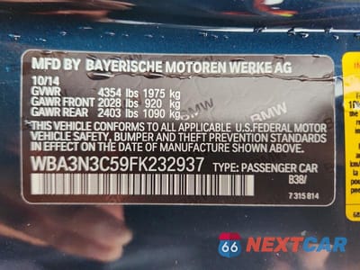 Zdjęcie 13 z 13 samochodu: 2015 BMW 428 I VIN:WBA3N3C59FK232937 - miniatura