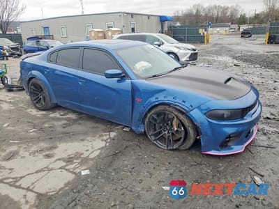Czwarte zdjęcie samochodu z boku: 2021 DODGE CHARGER SCAT PACK VIN:2C3CDXGJ3MH597837 - miniatura
