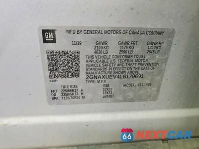 Zdjęcie 13 z 13 samochodu: 2020 CHEVROLET EQUINOX LT VIN:2GNAXUEV4L6179691 - miniatura
