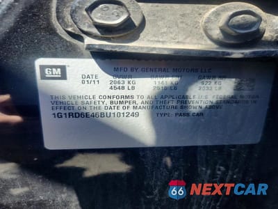 Zdjęcie 12 z 12 samochodu: 2011 CHEV VOLT VIN:1G1RD6E46BU101249 - miniatura
