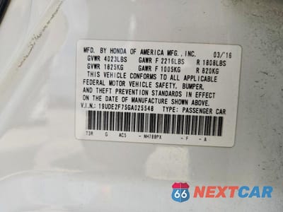 Zdjęcie 12 z 12 samochodu: 2016 ACURA ILX PREMIUM VIN:19UDE2F75GA025548 - miniatura